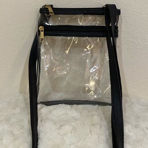 Super cute see through cross body purse